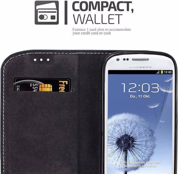 Actual product image Cadorabo Book X Wallet Cover (Samsung Galaxy S3 Mini)