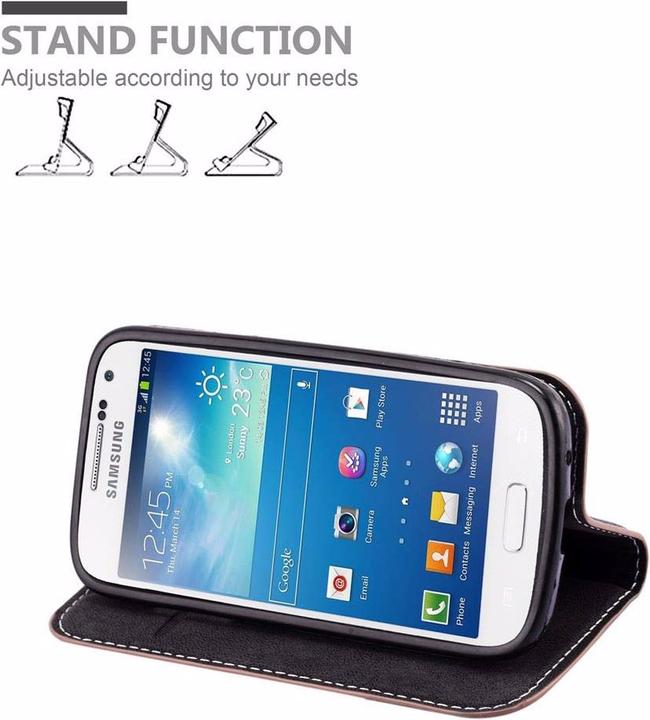 Actual product image Cadorabo Book X Wallet Cover (Samsung Galaxy S4 mini)