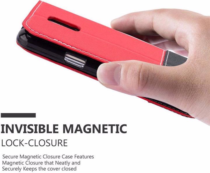 Actual product image Cadorabo Book X Wallet Cover (Samsung Galaxy S5 Mini)