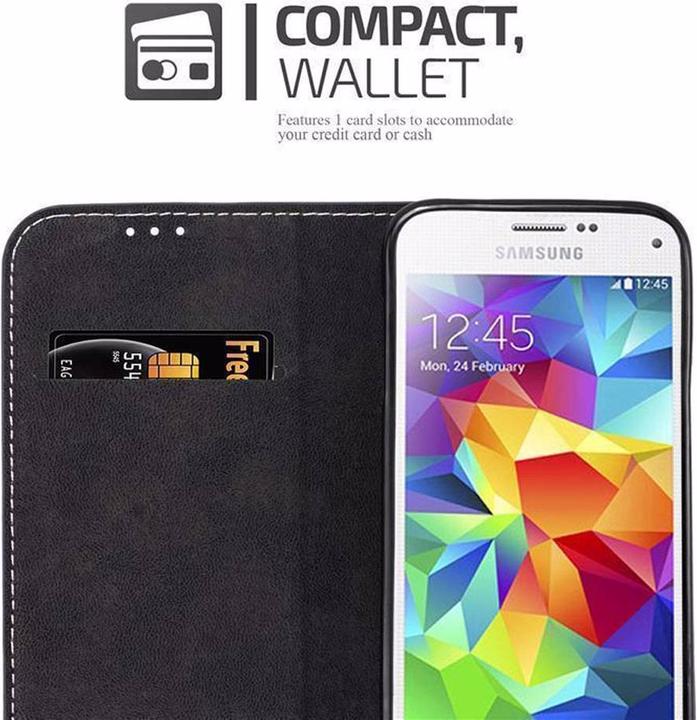 Actual product image Cadorabo Book X Wallet Cover (Samsung Galaxy S5 Mini)