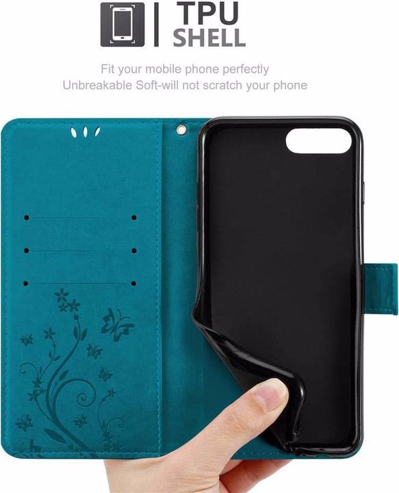 Productafbeelding Cadorabo Bloemen Boekomslag (Apple iPhone 7 Plus)