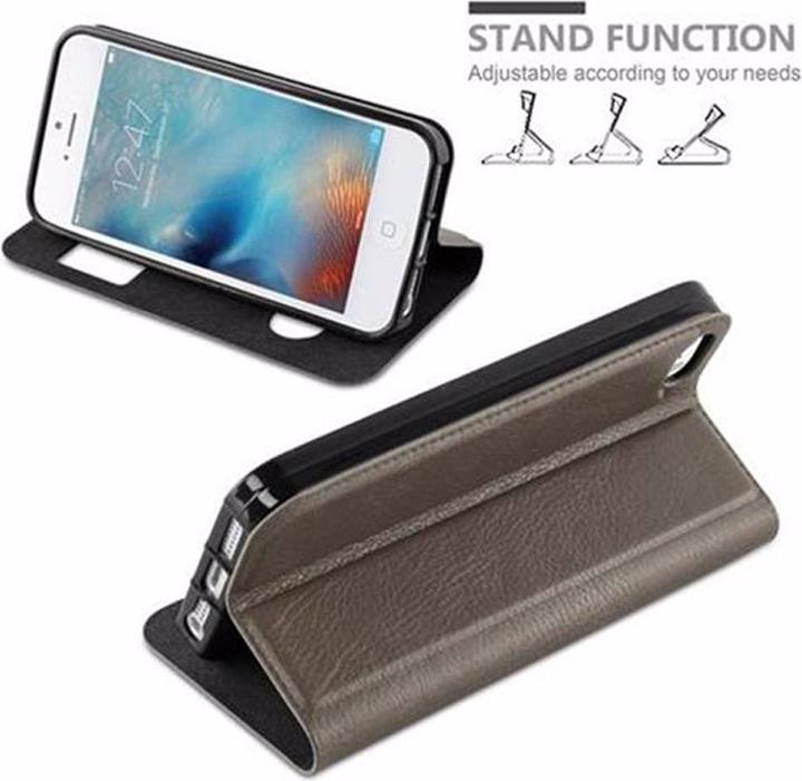 Actual product image Cadorabo Book with View double window cover (Apple iPhone 5)