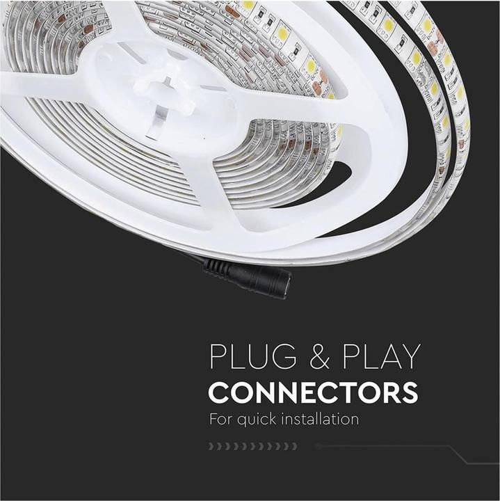Produktbild V-TAC VT5050 LED Streifen SMD5050 60 LED 4500K IP65 5m (Weiss, 500 cm, Indoor)