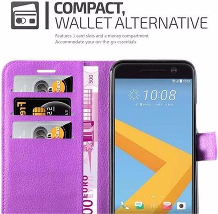 Actual product image Cadorabo Book with stand function cover (HTC One 10)
