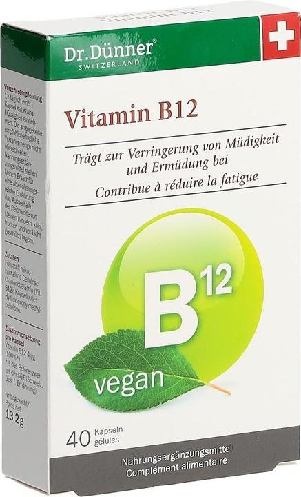 Actual product image Dr. Dünner Vitamin B12 (40 Piece, Capsules, 35 g)