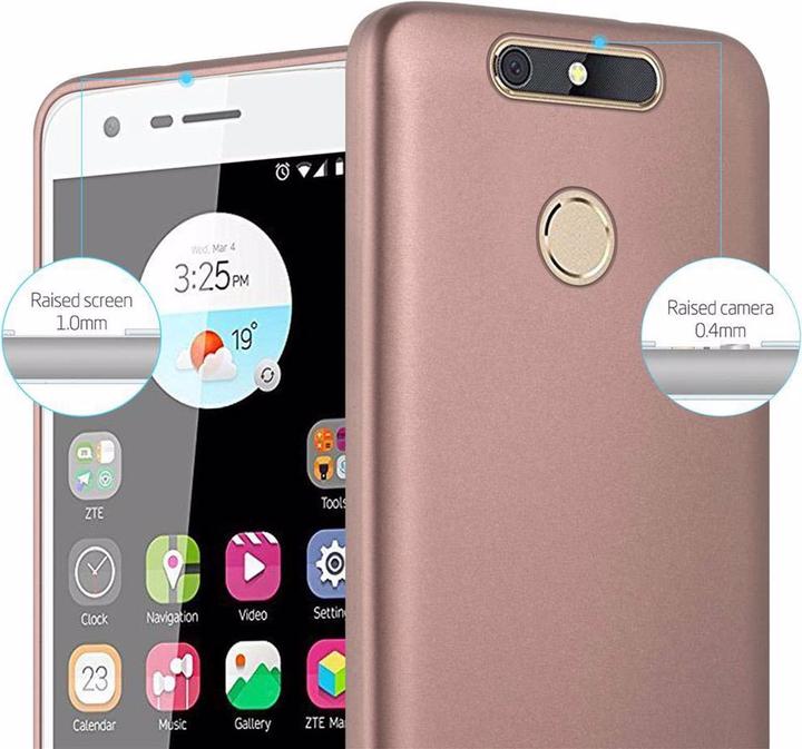 Image du produit Cadorabo Couverture métallique mate TPU (ZTE Blade V8 Mini)