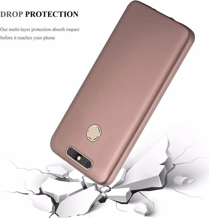 Image du produit Cadorabo Couverture métallique mate TPU (ZTE Blade V8 Mini)