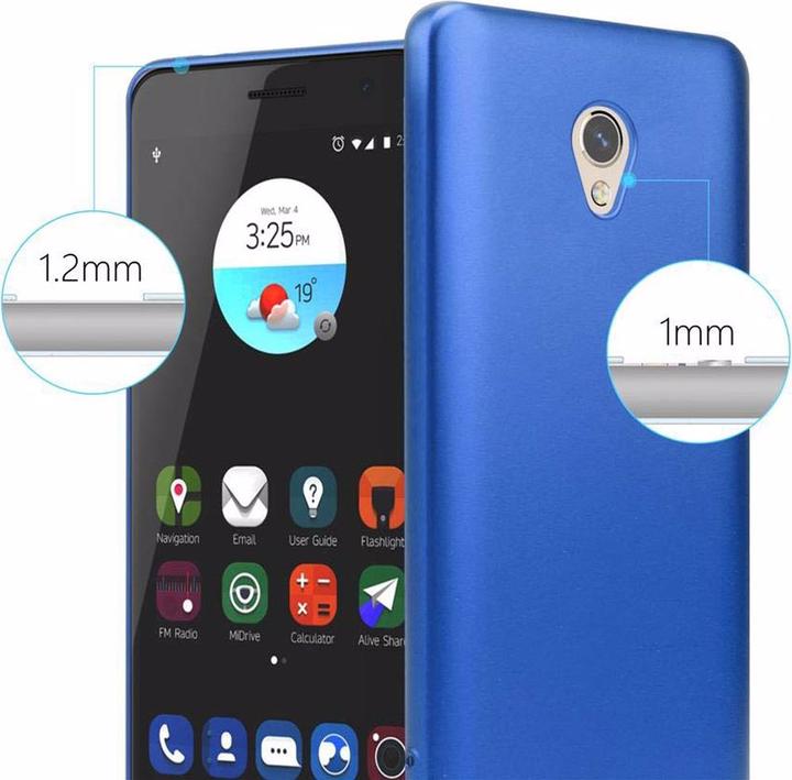 Productafbeelding Cadorabo TPU matte metalen hoes (ZTE Blade V7)