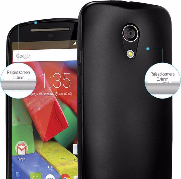 Image du produit Cadorabo Couverture métallique mate TPU (Motorola Moto G2 (2nd Gen))