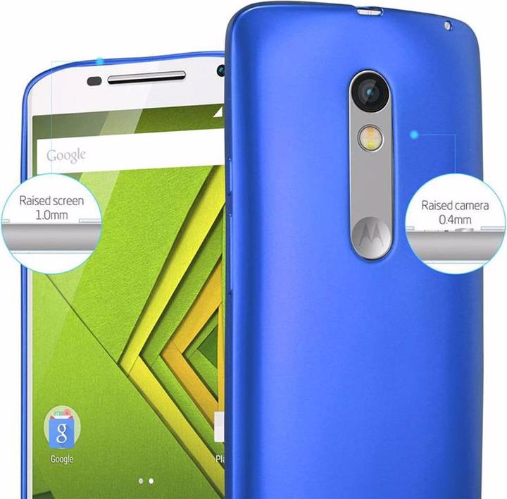 Image du produit Cadorabo Couverture métallique mate TPU (Motorola Moto X Play)