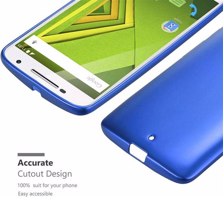 Image du produit Cadorabo Couverture métallique mate TPU (Motorola Moto X Play)