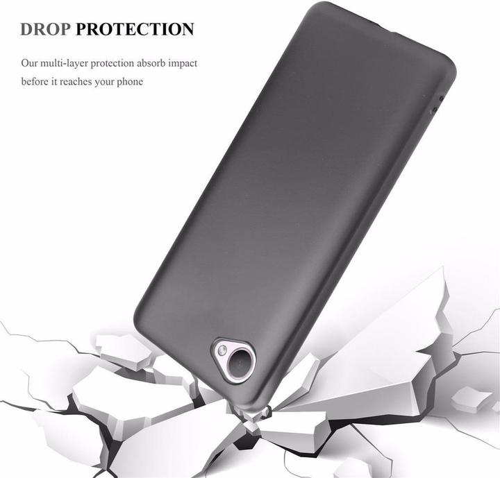 Productafbeelding Cadorabo TPU matte metalen hoes (HTC Desire 12)