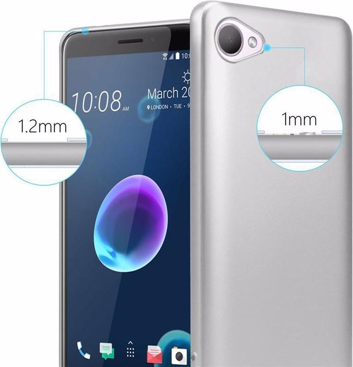 Image du produit Cadorabo Couverture métallique mate TPU (HTC Desire 12)