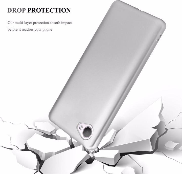 Image du produit Cadorabo Couverture métallique mate TPU (HTC Desire 12)
