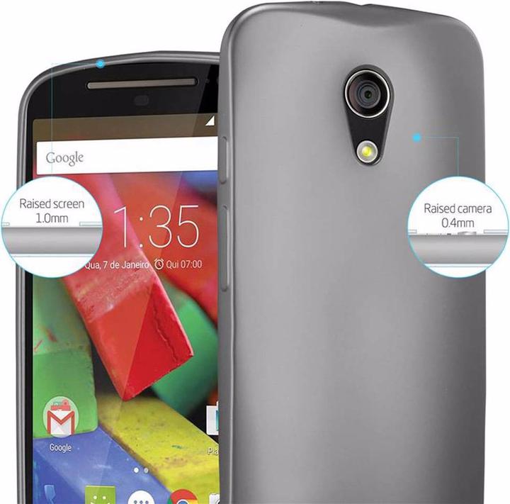 Image du produit Cadorabo Couverture métallique mate TPU (Motorola Moto G2 (2nd Gen))