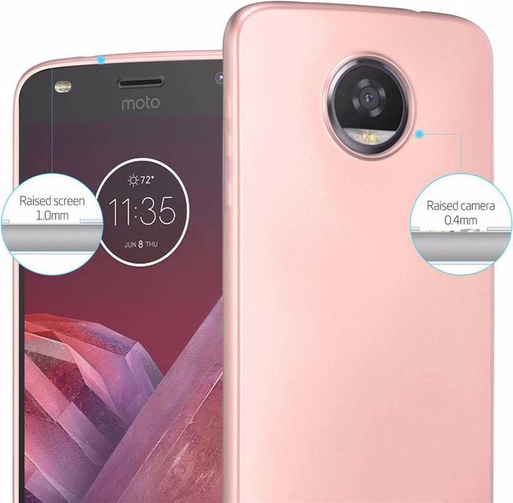 Actual product image Cadorabo TPU Matt Metallic Cover (Motorola Moto Z2)