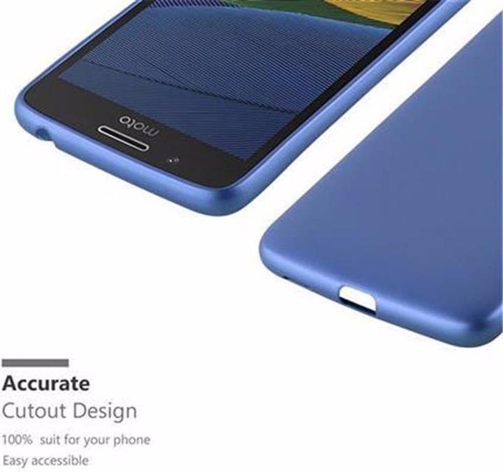 Image du produit Cadorabo Couverture métallique mate TPU (Motorola Moto G5)