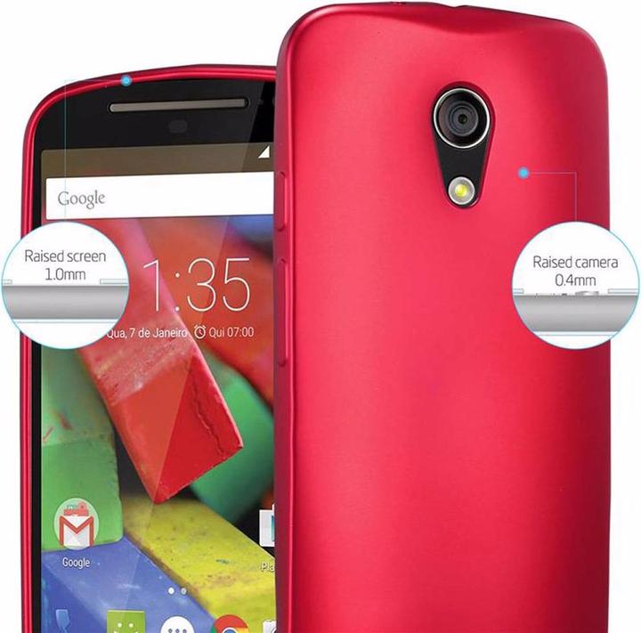 Productafbeelding Cadorabo TPU matte metalen hoes (Motorola Moto G2 (2de gen))