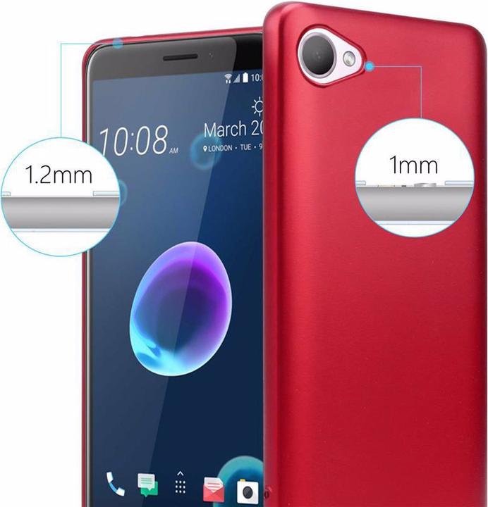 Actual product image Cadorabo TPU Matt Metallic Cover (HTC Desire 12)