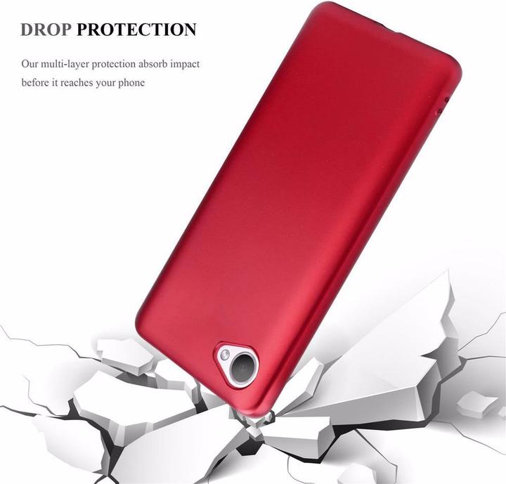 Actual product image Cadorabo TPU Matt Metallic Cover (HTC Desire 12)