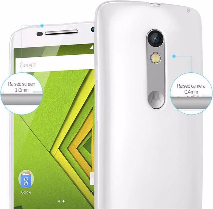 Image du produit Cadorabo Couverture métallique mate TPU (Motorola Moto X Play)