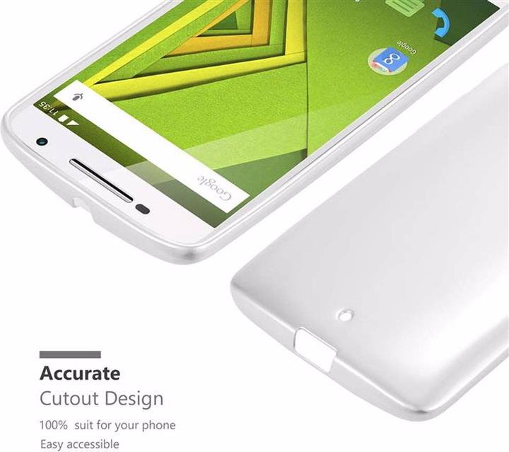 Image du produit Cadorabo Couverture métallique mate TPU (Motorola Moto X Play)