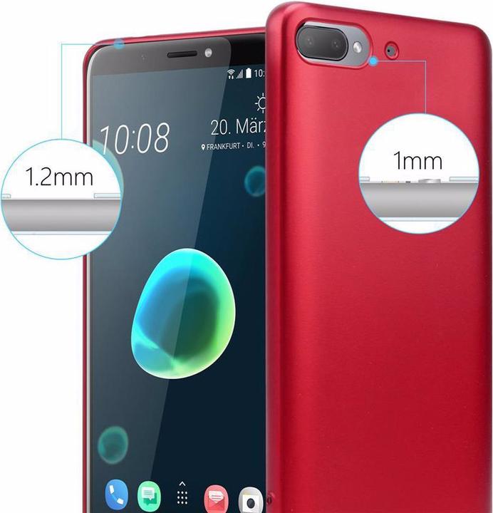 Actual product image Cadorabo TPU Matt Metallic Cover (HTC Desire 12+)