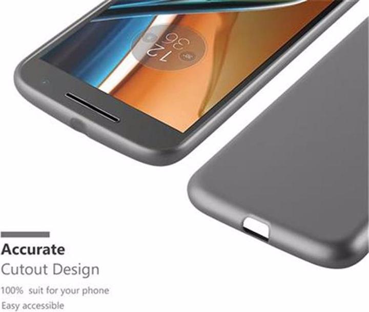 Productafbeelding Cadorabo TPU Matte Metallic hoes (Motorola Moto G4, Motorola Moto G4 Plus)
