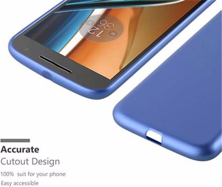 Image du produit Cadorabo Couverture métallique mate TPU (Motorola Moto G4 Plus, Motorola Moto G4)