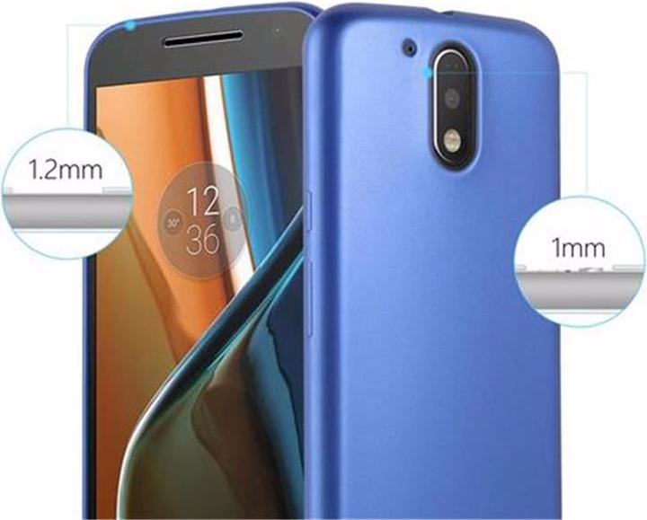 Image du produit Cadorabo Couverture métallique mate TPU (Motorola Moto G4 Plus, Motorola Moto G4)