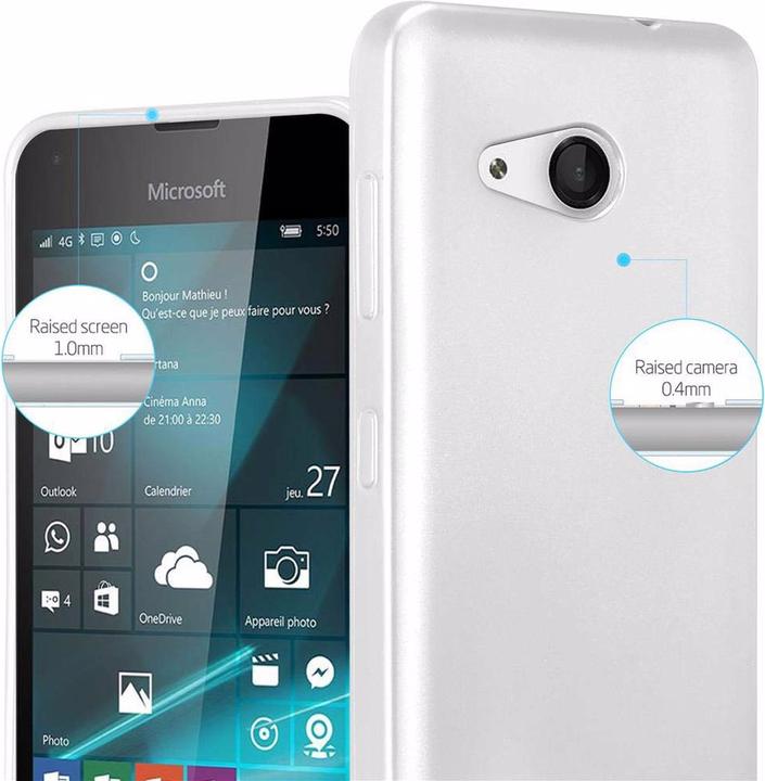 Productafbeelding Cadorabo TPU Matte Metallic hoes (Microsoft Lumia 550)