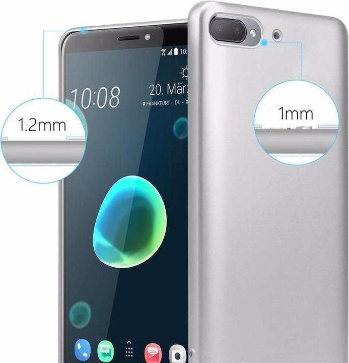 Actual product image Cadorabo TPU Matt Metallic Cover (HTC Desire 12+)