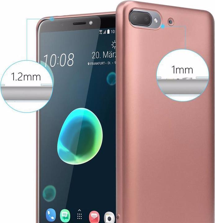 Actual product image Cadorabo TPU Matt Metallic Cover (HTC Desire 12+)