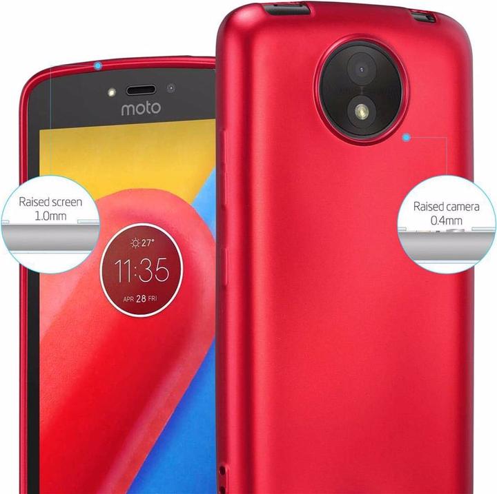 Actual product image Cadorabo TPU Matt Metallic Cover (Motorola Moto C Plus)