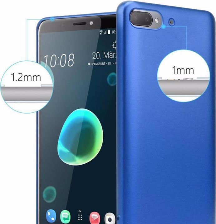 Actual product image Cadorabo TPU Matt Metallic Cover (HTC Desire 12+)
