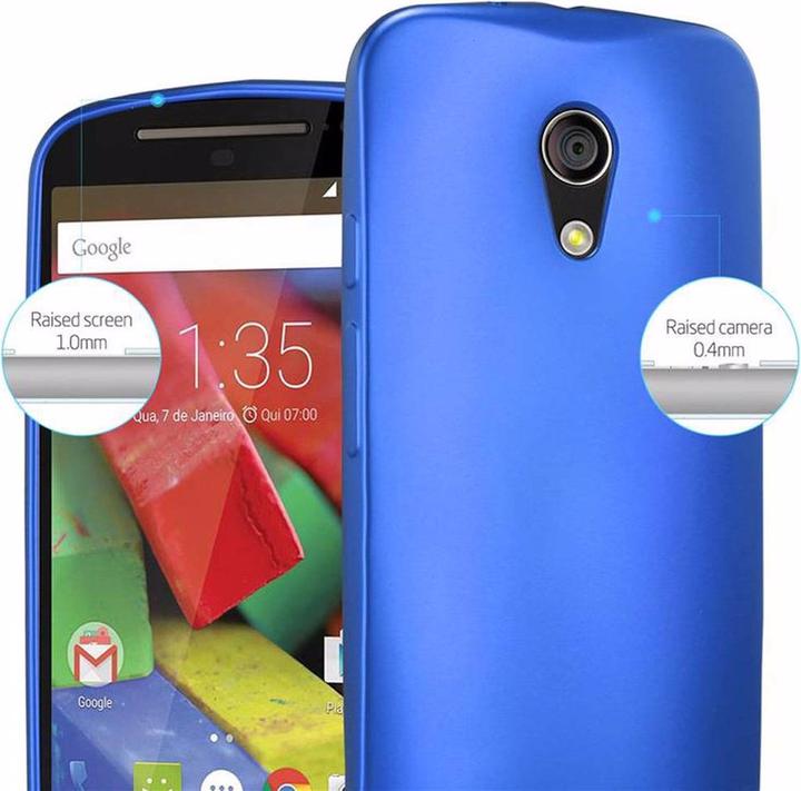 Image du produit Cadorabo Couverture métallique mate TPU (Motorola Moto G2 (2nd Gen))