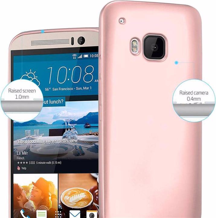Productafbeelding Cadorabo TPU Matte Metallic hoes (HTC One M9)