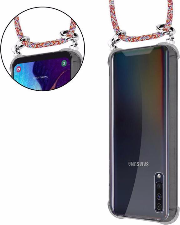 Actual product image Cadorabo TPU Mobile Phone Chain SILVER Cover