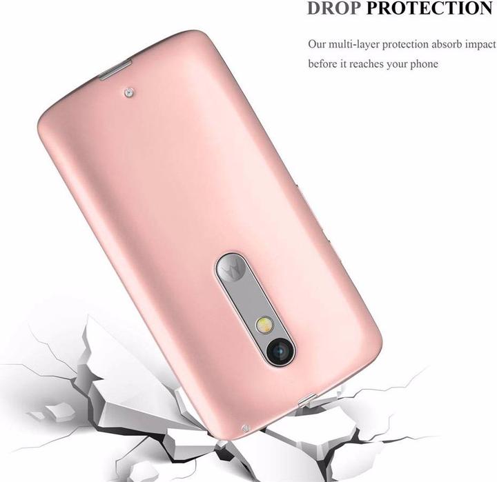 Actual product image Cadorabo TPU Matt Metallic Cover (Motorola Moto X Play)