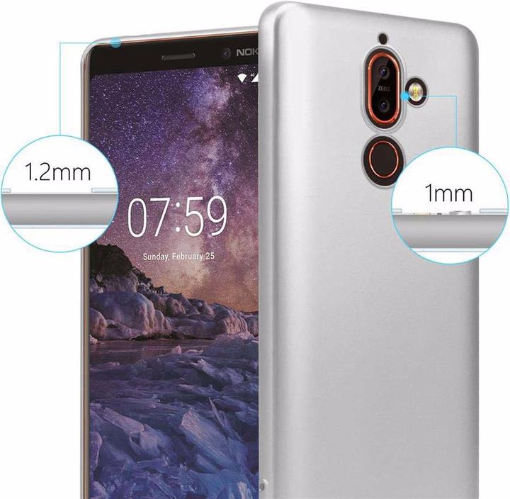 Productafbeelding Cadorabo TPU matte metalen hoes (Nokia 7 Plus)