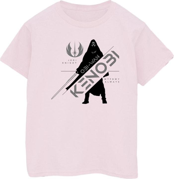 Actual product image Star Wars Womens/Ladies Obi-Wan Kenobi Jedi Knight Cotton Boyfriend T-Shirt (L)