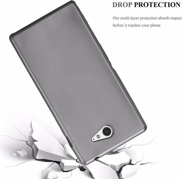 Image du produit Cadorabo Couverture métallique mate TPU (Sony Xperia M2, Sony Xperia M2 Aqua)