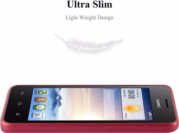 Actual product image Cadorabo TPU Matt Metallic Cover (Huawei Ascend Y330)