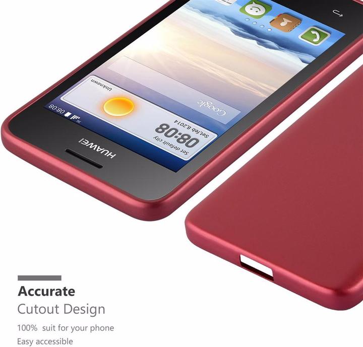 Actual product image Cadorabo TPU Matt Metallic Cover (Huawei Ascend Y330)