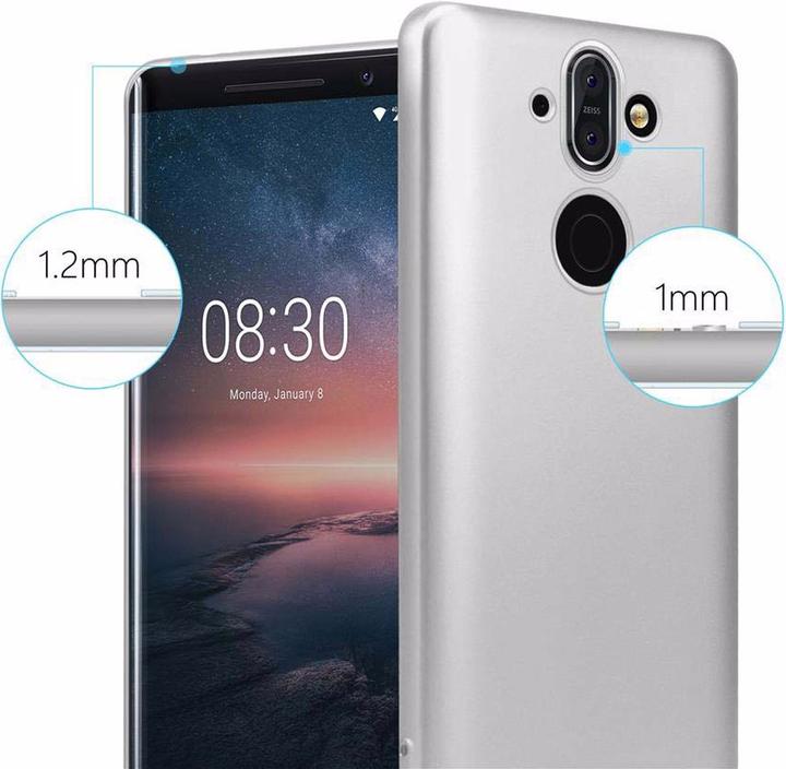 Productafbeelding Cadorabo TPU Matte Metallic hoes (Nokia 8 Sirocco)