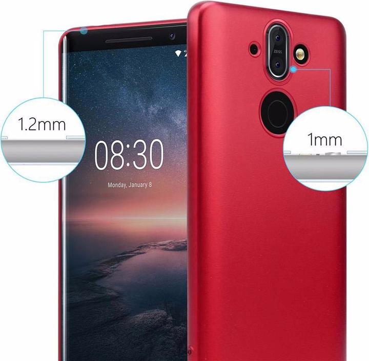 Productafbeelding Cadorabo TPU Matte Metallic hoes (Nokia 8 Sirocco)