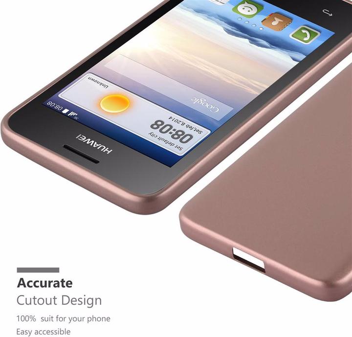 Productafbeelding Cadorabo TPU Matte Metallic hoes (Huawei Ascend Y330, Huawei Ascend Y360)
