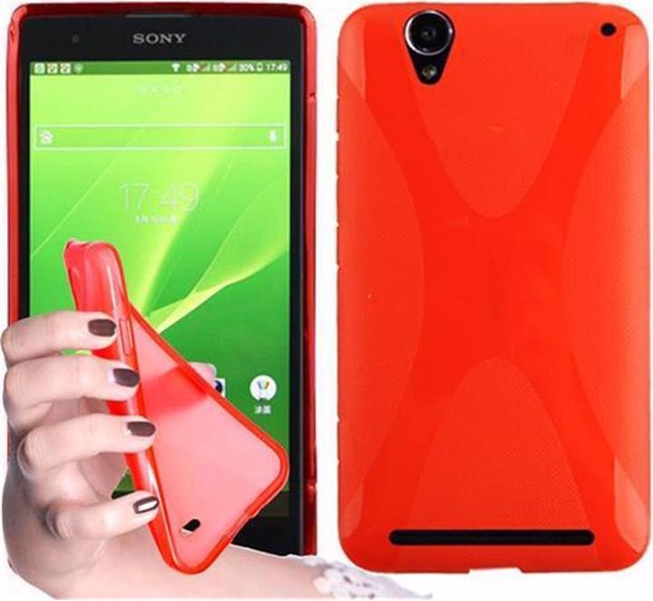 Actual product image Cadorabo TPU X-Line Cover (Sony Xperia T2)