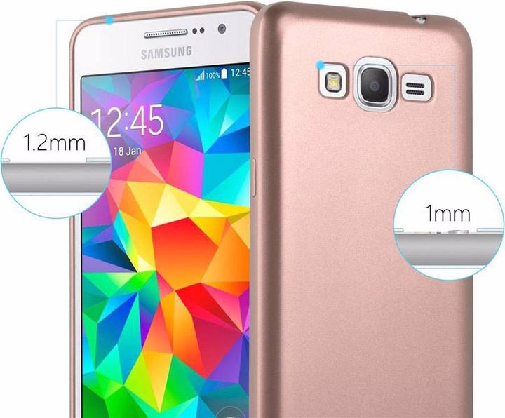 Actual product image Cadorabo TPU Matt Metallic Cover (Samsung Galaxy Grand Prime)