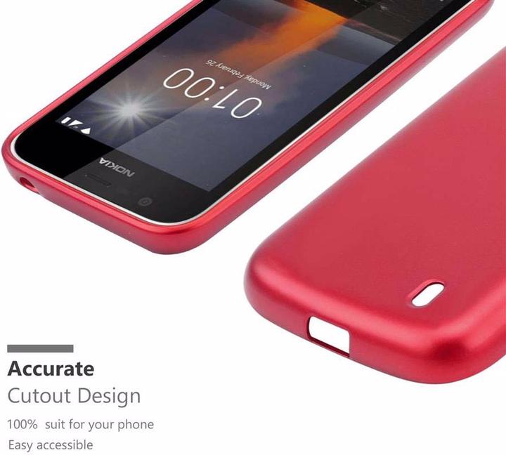 Image du produit Cadorabo Couverture métallique mate TPU (Nokia 1)